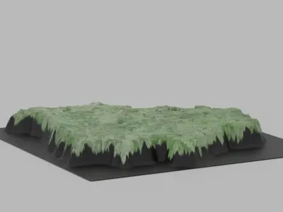 Belarus Map Country Low-poly 3D model