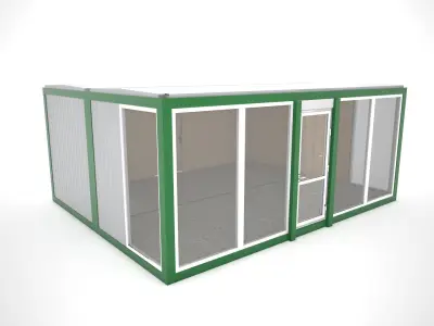 Modular building Mini mart  3D model