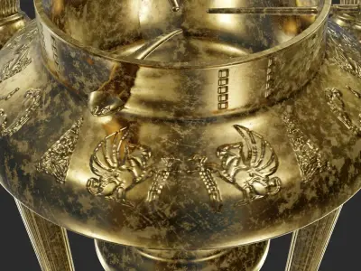 Medieval chandelier 3D model