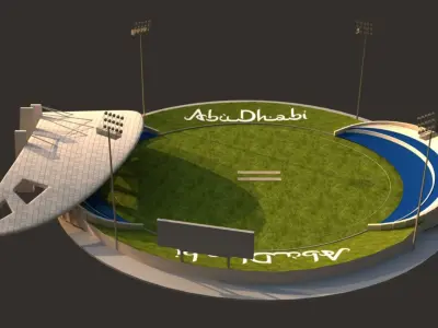 Abu Dhabi Stadium 3D model