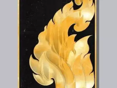 Thai pattern Lai Kanok 3D model