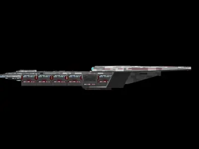 Star Trek Hiawatha-Class Starship Low-poly 3D model