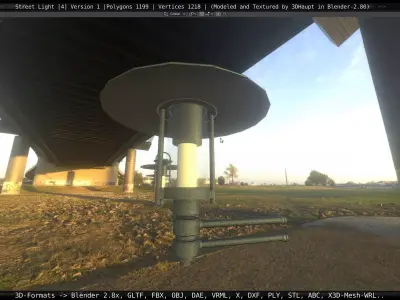 Street Light -4- Object 1 Low-poly 3D model