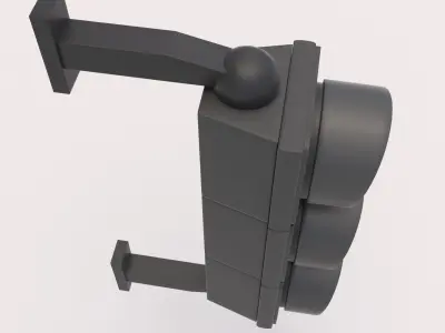 Traffic Light 01 Low-poly 3D model