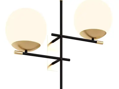  Maytoni Nostalgia wall light 2 bulb made of glass 3D model