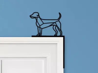 Dog Door Corner Decor 3D print model