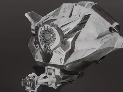 Combat Drone Low-poly 3D model purchase