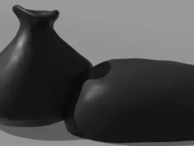 Trash Garbage bags Free low-poly 3D model