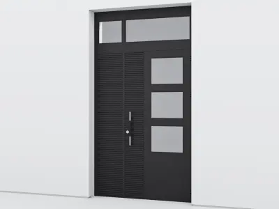 Aluminium door 92 3D model