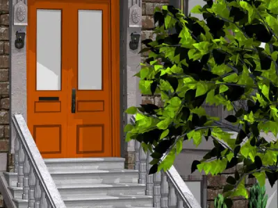 Brownstone Street Scene 1 for iClone 3D model