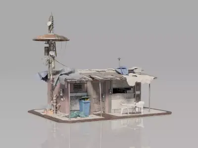 Neighborhood House Building 14 3D model