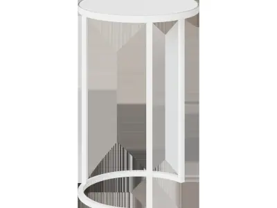 ADDITIONAL TABLE ROUND GRAY II 3D model