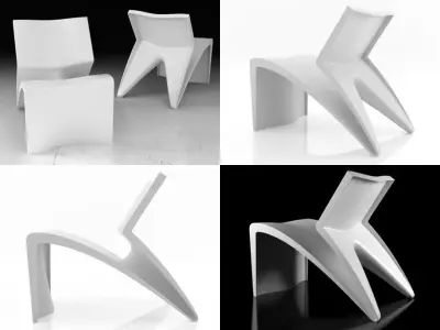 Ghosthome modern chair design 3D model
