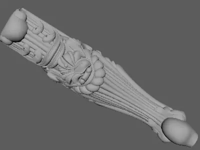 leg High quality 3d models for processing on a cnc machine  3D model