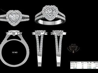  Wedding Ring 3D print model buy