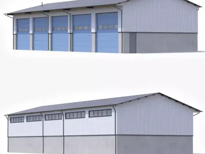 Industrial Building 40 PBR Low-poly 3D model purchase