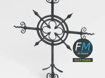 Cast iron Cross 3D model