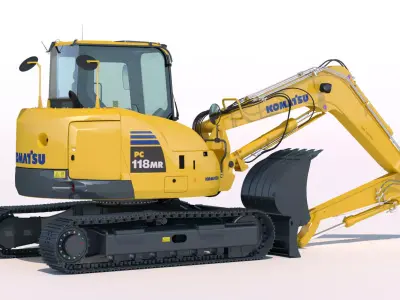 Excavator KOMATSU PC118MR-8 3D model