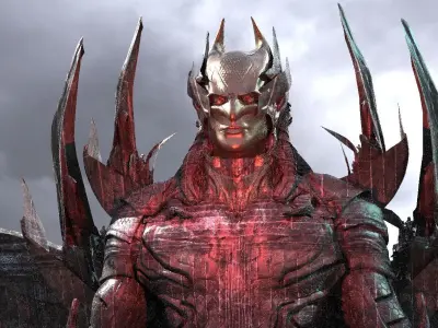 Batman Evil Helmet version 2 3D model