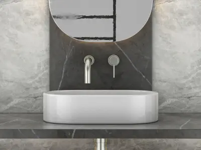 bathroom set 12 Low-poly 3D model