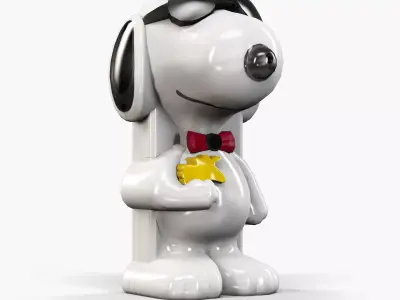 BB-mobile Dog cellphone Low-poly 3D model