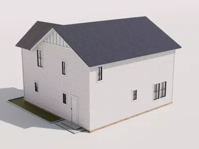 Cottage Houses Collection 2 Low-poly 3D model
