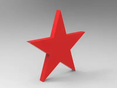 Simple star 3D model