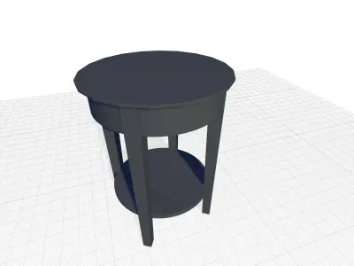Metropolitan Tall End Table 3D model