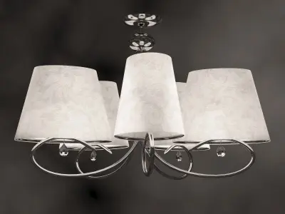 Chandelier with four lamps 3D model purchase
