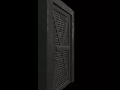 DoorMetalRustV5 Low-poly 3D model