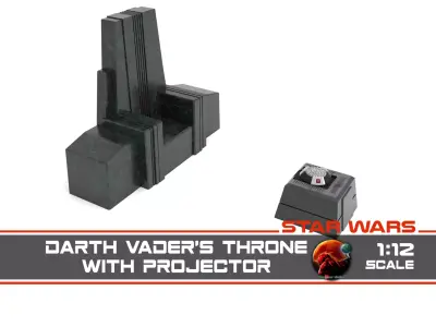 Darth Vaders Throne with projector 1-12 scale Blackseries 3D print model