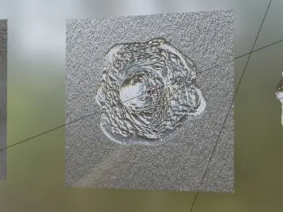 Bullet Hole 3D Model for use in game Low-poly 3D model