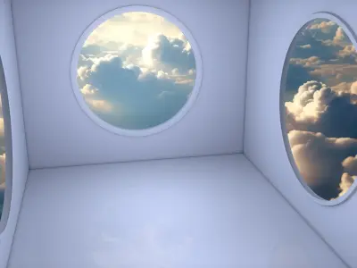 Sci Fi Room 3D model 12