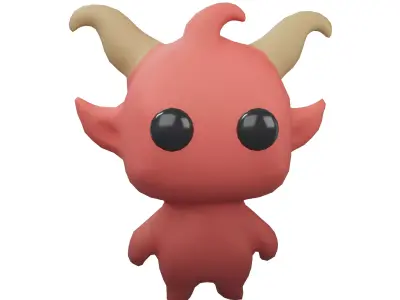Devil Monster V1 001 Low-poly 3D model