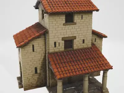 Ancient Stone Cottage 3D model