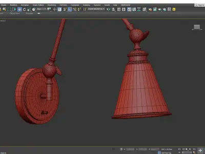 Morland Adjustable Wall Sconce Low-poly 3D model