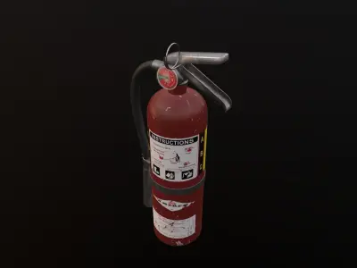 Fire Extinguisher Free low-poly 3D model