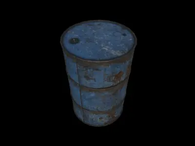Barrels Pack Low-poly 3D model