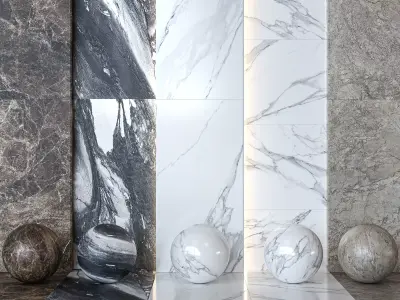 Emilceramica Tele di Marmo Marble Tile Collection -Set of 24 Texture