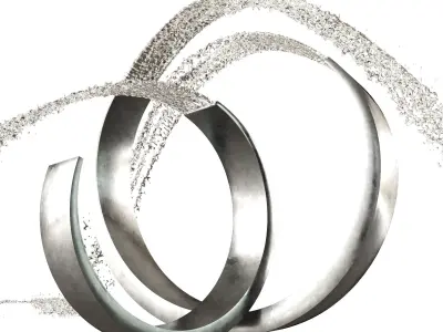 Exterior Modern Fountain 3D model