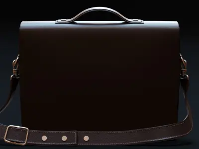 Leather Briefcase 3D model
