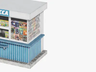 Magazine kiosk 3D model