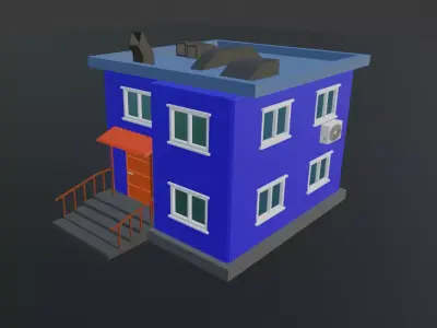 house Low-poly 3D model
