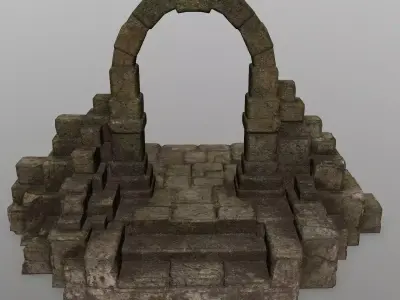 gate 11 Low-poly 3D model