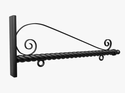 Hanging Metal Sign  3D model