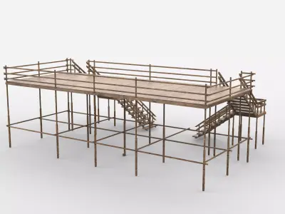 modular scaffolding system 3D model