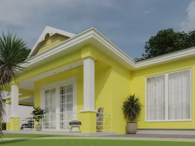 YELLOW HOUSE Free 3D model