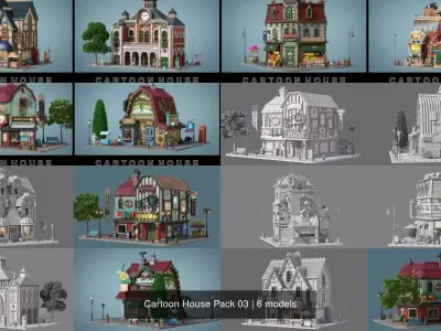 Cartoon House Pack 03