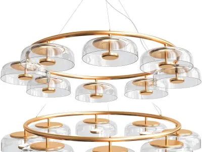 Nuura Blossi 8 Pendant Nordic Gold 3D model
