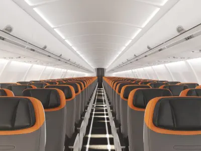  3D Airbus A320 Interior Cabin Economy(1) 